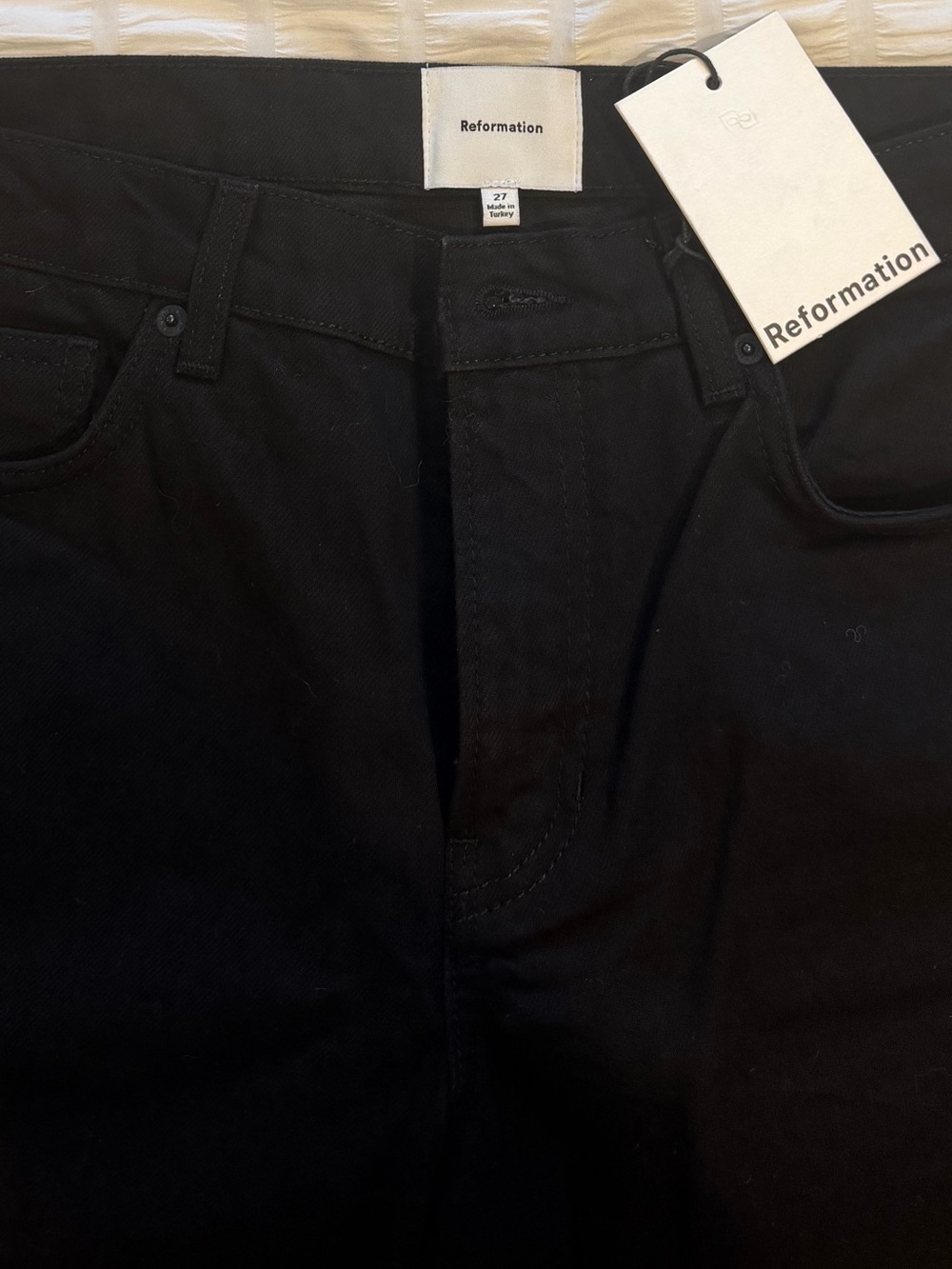 Reformation Straight Leg Jeans in Black